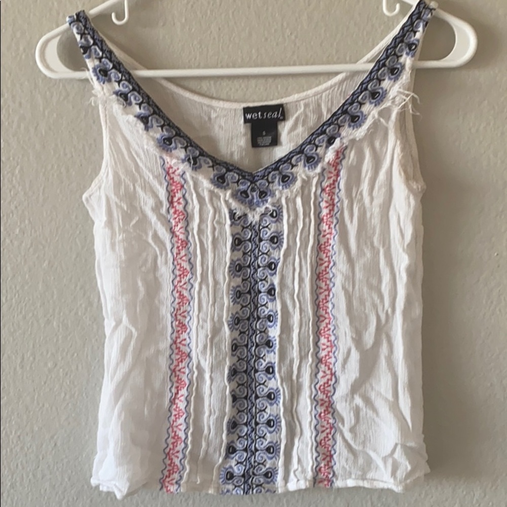 White tank top